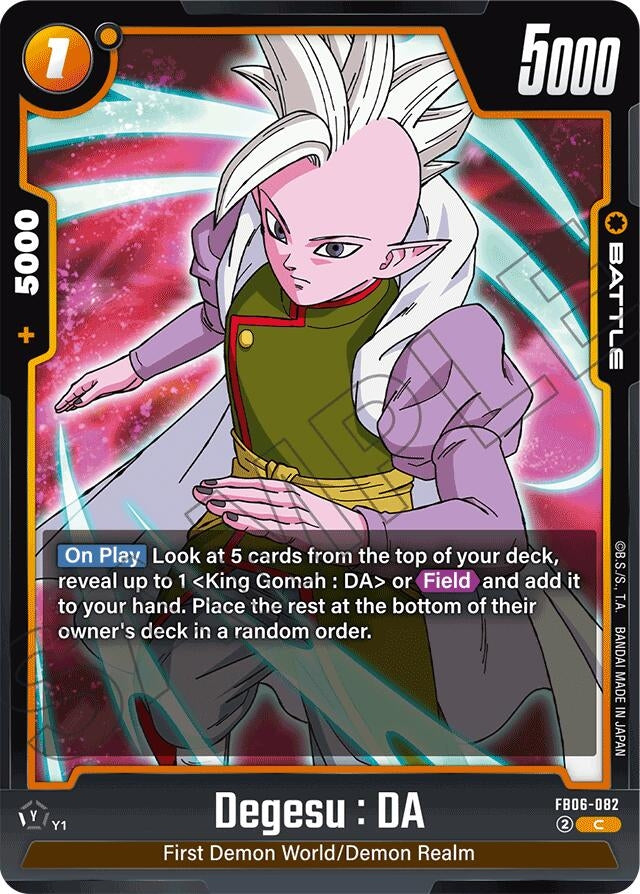 Image for Degesu : DA - Dragon Ball Super: Fusion World