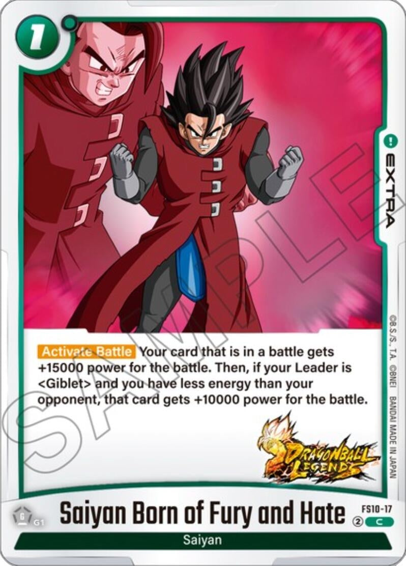 Image for Saiyan Born of Fury and Hate - Dragon Ball Super: Fusion World