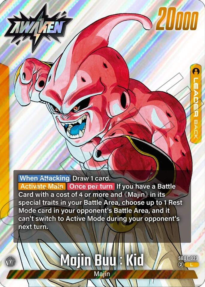 Image for Majin Buu : Evil // Majin Buu : Kid - SB01-029 - Dragon Ball Super: Fusion World