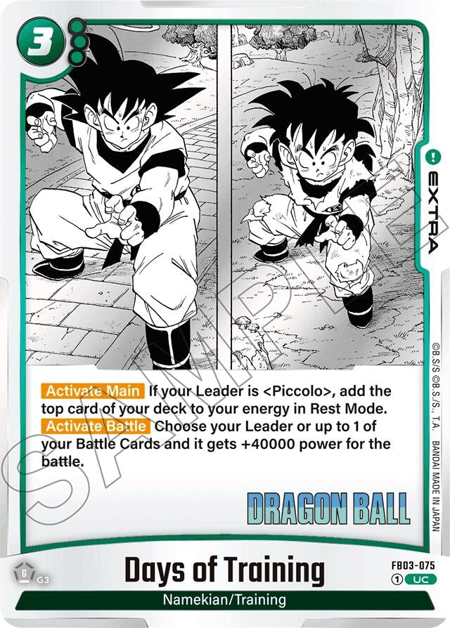 Image for Days of Training - Dragon Ball Super: Fusion World