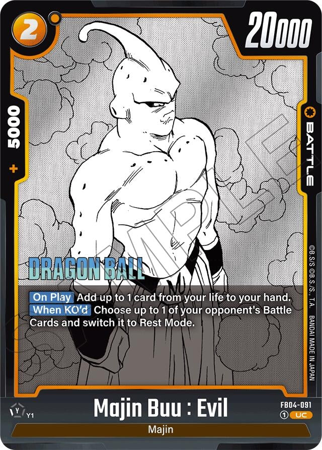 Image for Majin Buu : Evil - FB04-091 - Dragon Ball Super: Fusion World