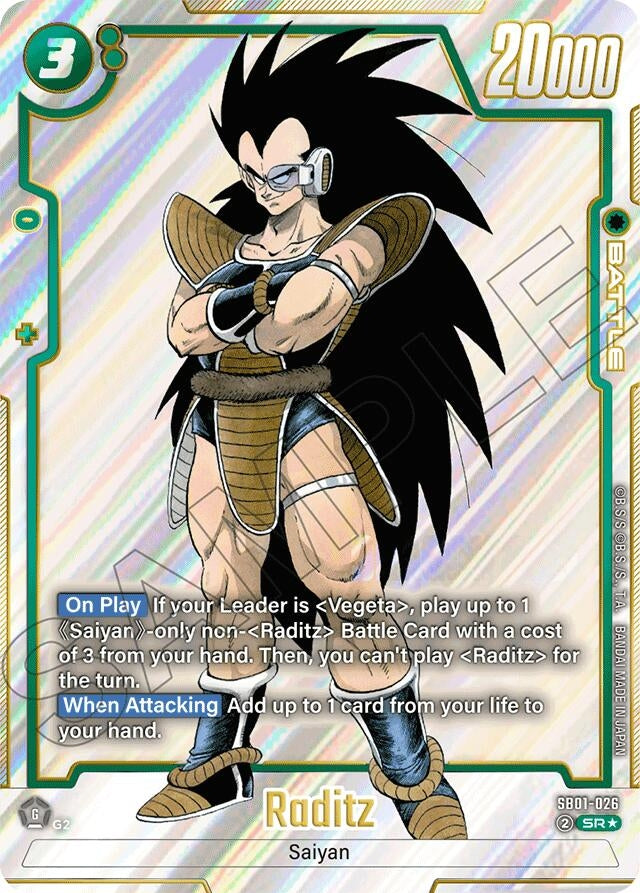Image for Raditz - SB01-026 (Alternate Art) - Dragon Ball Super: Fusion World