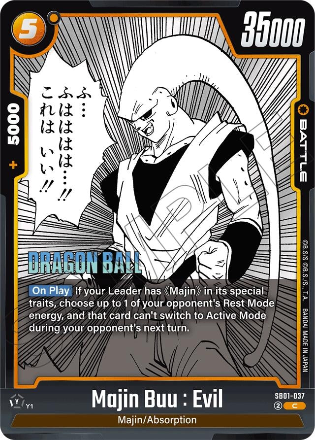 Image for Majin Buu : Evil - SB01-037 - Dragon Ball Super: Fusion World