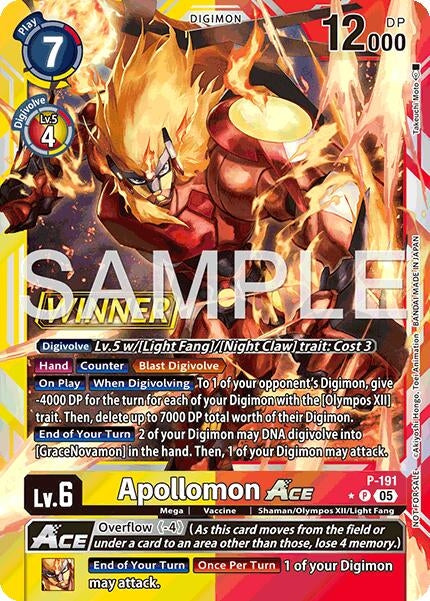 Image for Apollomon ACE (Store Tournament 2025 Vol.3 Winner Pack) - Digimon Card Game