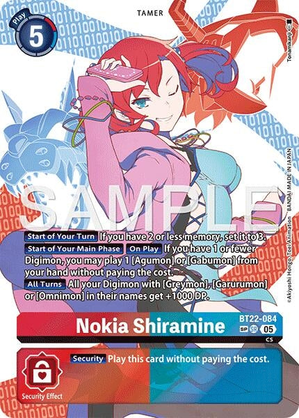 Image for Nokia Shiramine (SP) - Digimon Card Game