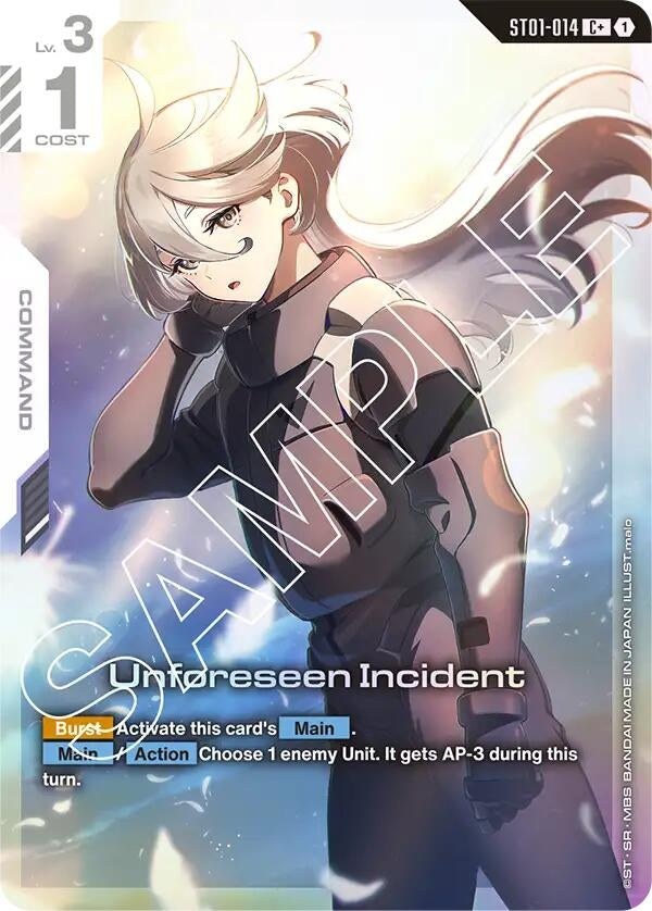 Image for Unforeseen Incident (C+) - Gundam Card Game