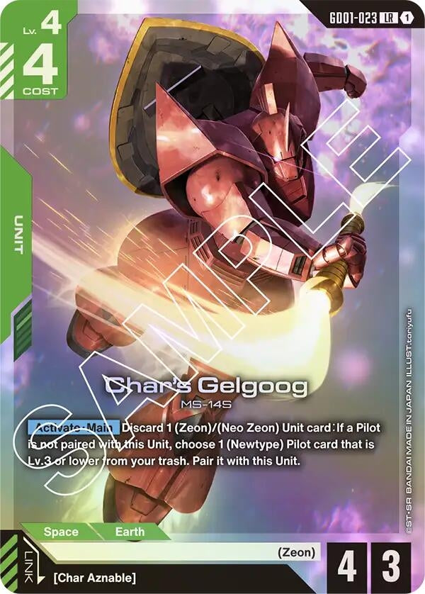 Image for Char's Gelgoog - Gundam Card Game