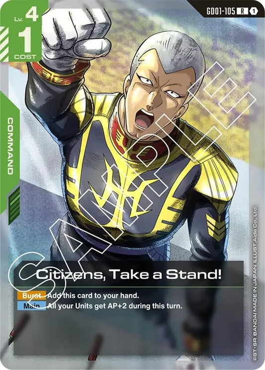Image for Citizens, Take a Stand! - Gundam Card Game