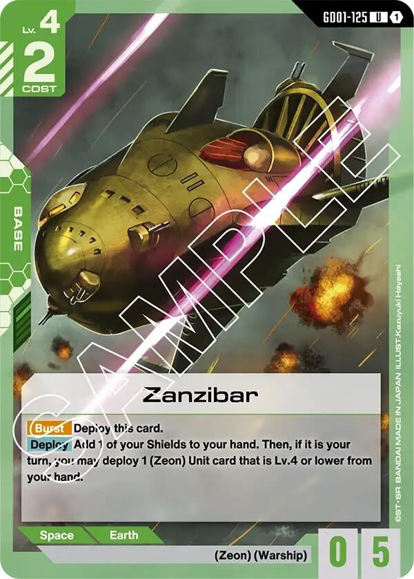 Image for Zanzibar - Gundam Card Game