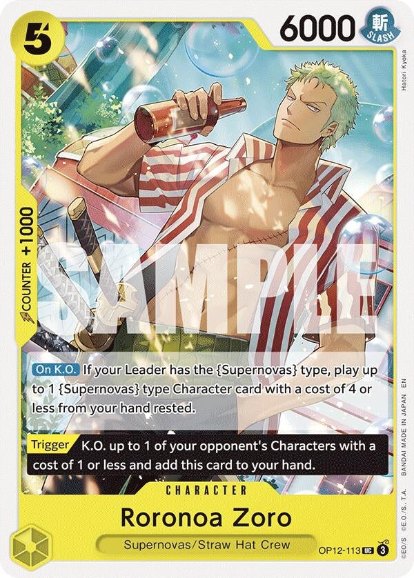 Image for Roronoa Zoro (113) - One Piece Card Game
