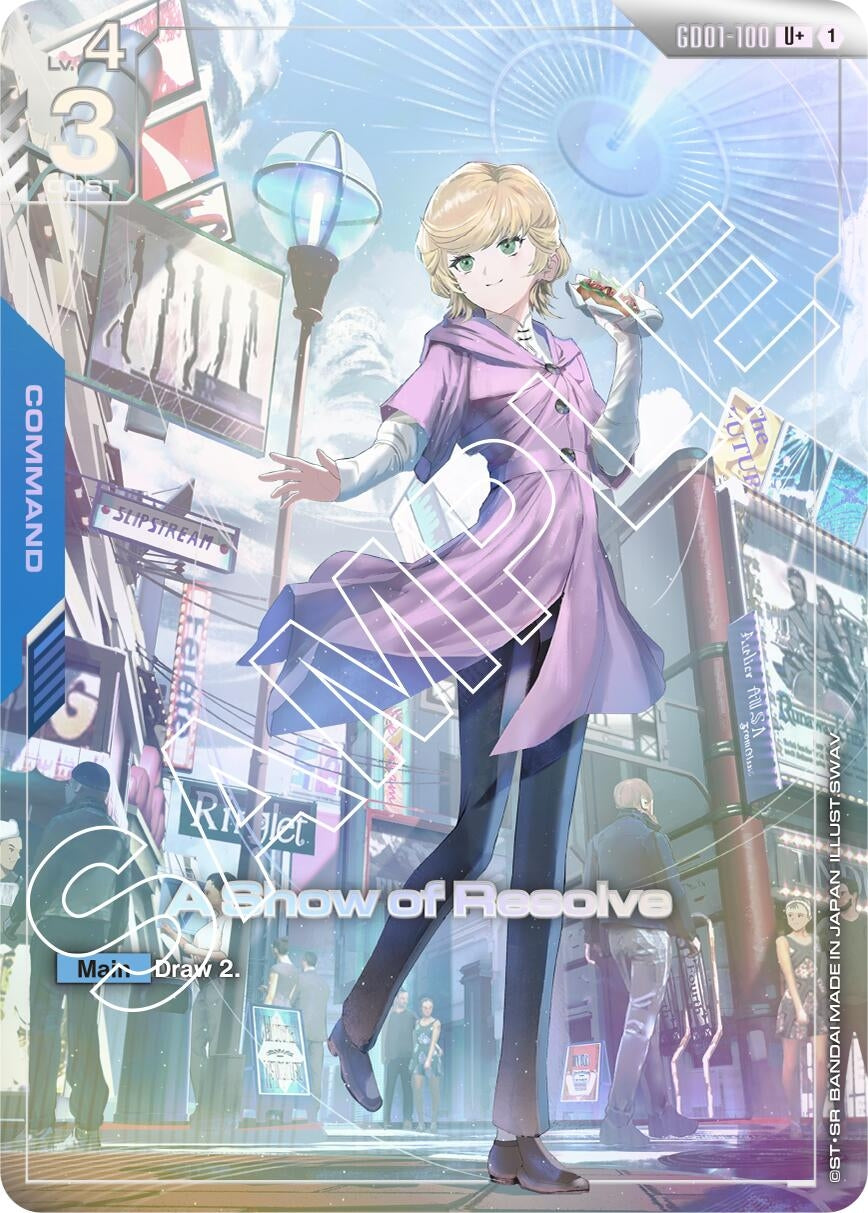 Image for A Show of Resolve (U+) - Gundam Card Game