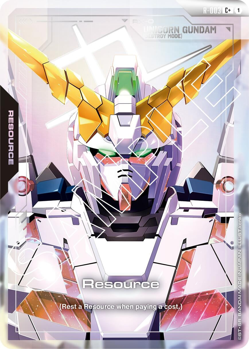 Image for Resource (R-003) (C+) - Gundam Card Game
