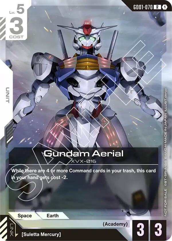 Image for Gundam Aerial (Store Tournament Participant Pack 01) - Gundam Card Game