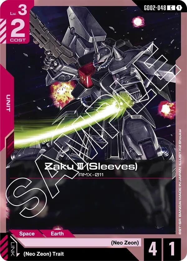 Image for Zaku III (Sleeves) - Gundam Card Game