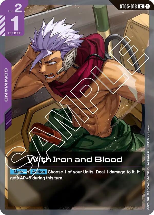 Image for With Iron and Blood - Gundam Card Game