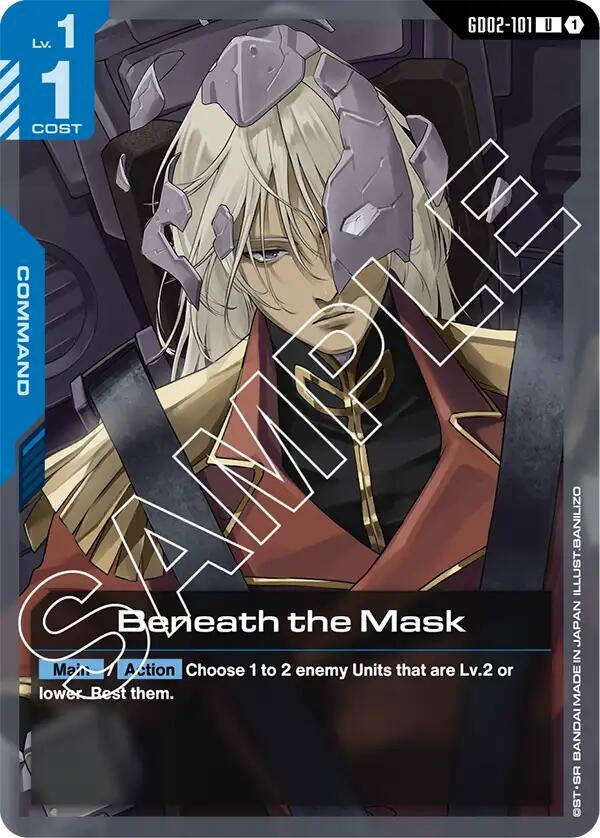 Image for Beneath the Mask - Gundam Card Game