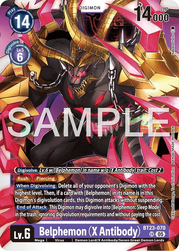 Image for Belphemon (X Antibody) - Digimon Card Game