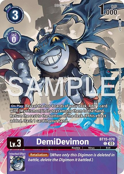Image for DemiDevimon (Sinister Order Legend Pack) - Digimon Card Game