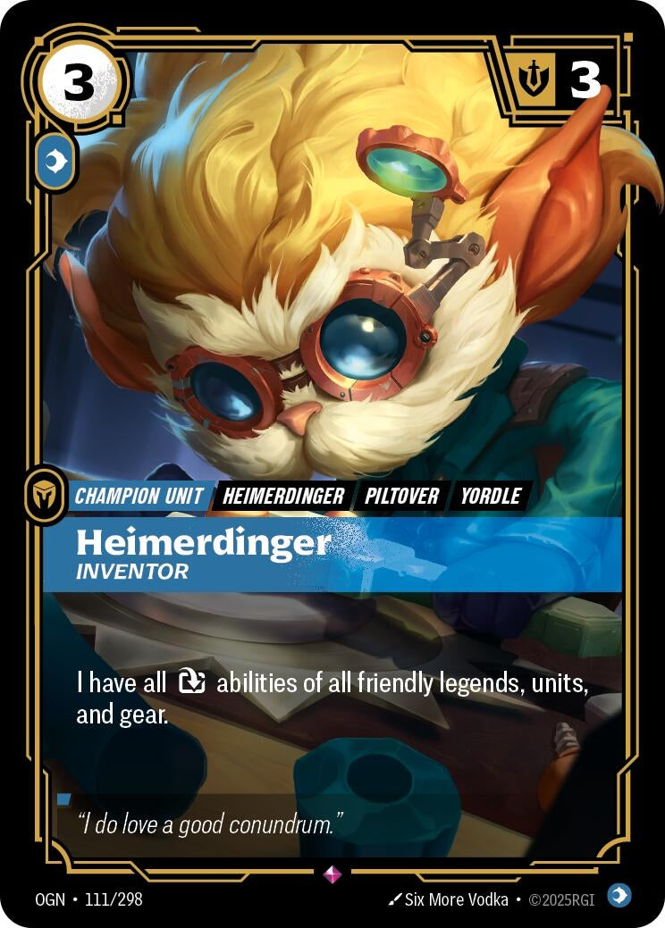 Image for Heimerdinger, Inventor - Riftbound: League of Legends Trading Card Game