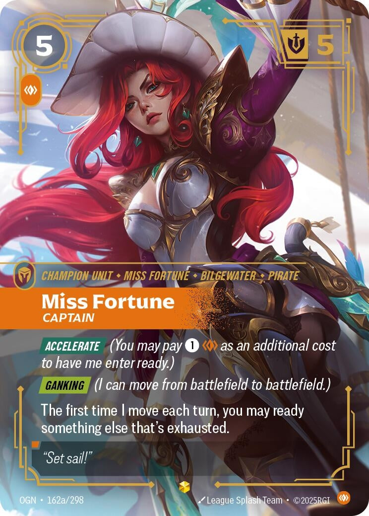 Image for Miss Fortune, Captain (Alternate Art) - Riftbound: League of Legends Trading Card Game