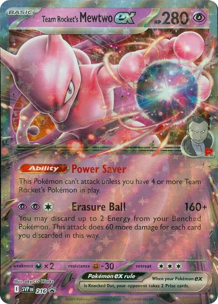 Image for Team Rocket's Mewtwo ex - 216 - Pokemon