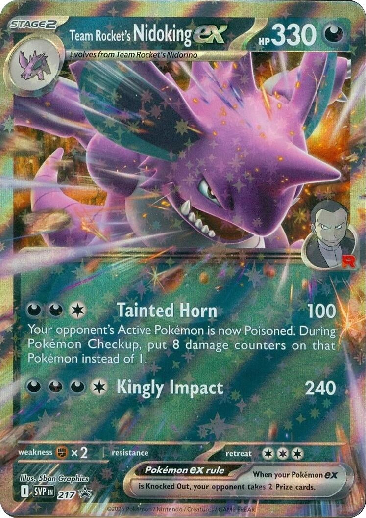 Image for Team Rocket's Nidoking ex - 217 - Pokemon