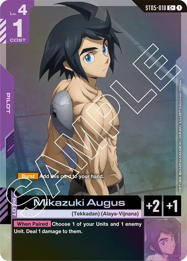 Image for Mikazuki Augus (C+) - Gundam Card Game
