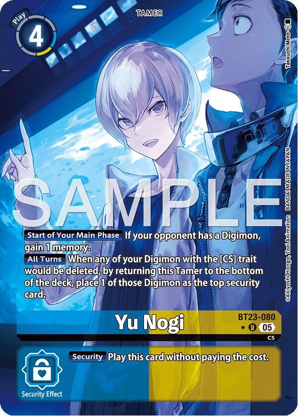 Image for Yu Nogi (Alternate Art) - Digimon Card Game