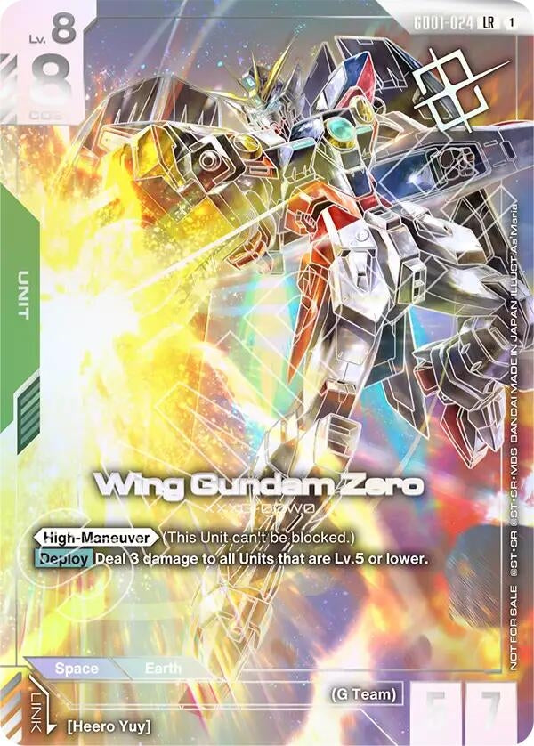 Image for Wing Gundam Zero (Championship Winner Card 01) - Gundam Card Game