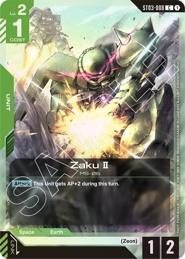 Image for Zaku II (Championship Participation Pack 01) - Gundam Card Game