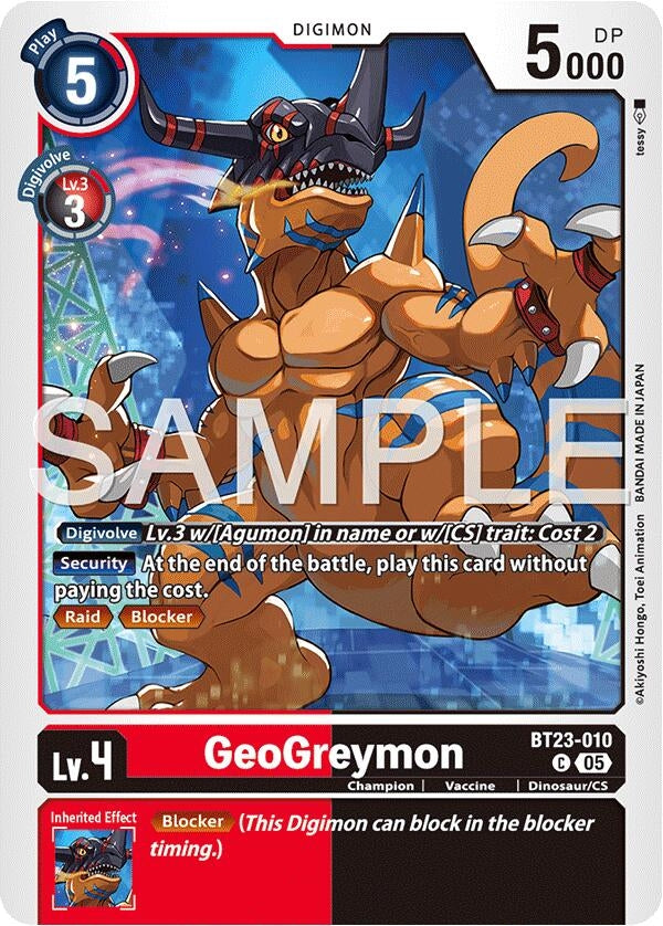 Image for GeoGreymon - Digimon Card Game