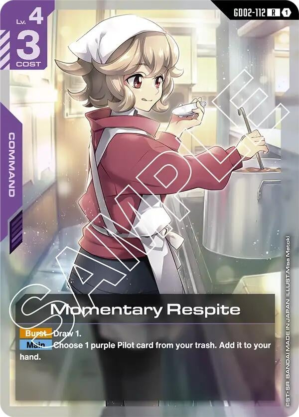 Image for Momentary Respite - Gundam Card Game