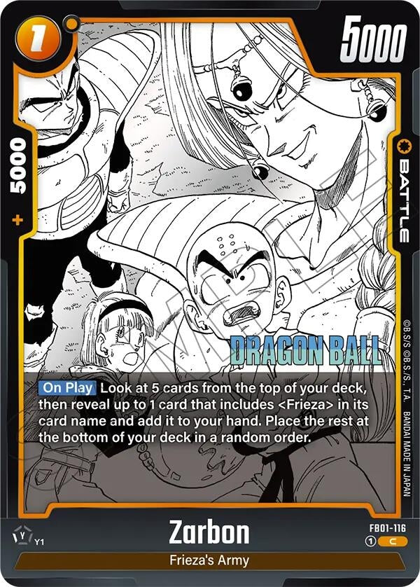 Image for Zarbon - FB01-116 - Dragon Ball Super: Fusion World