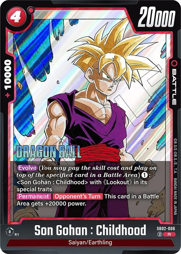Image for Son Gohan : Childhood - SB02-006 - Dragon Ball Super: Fusion World