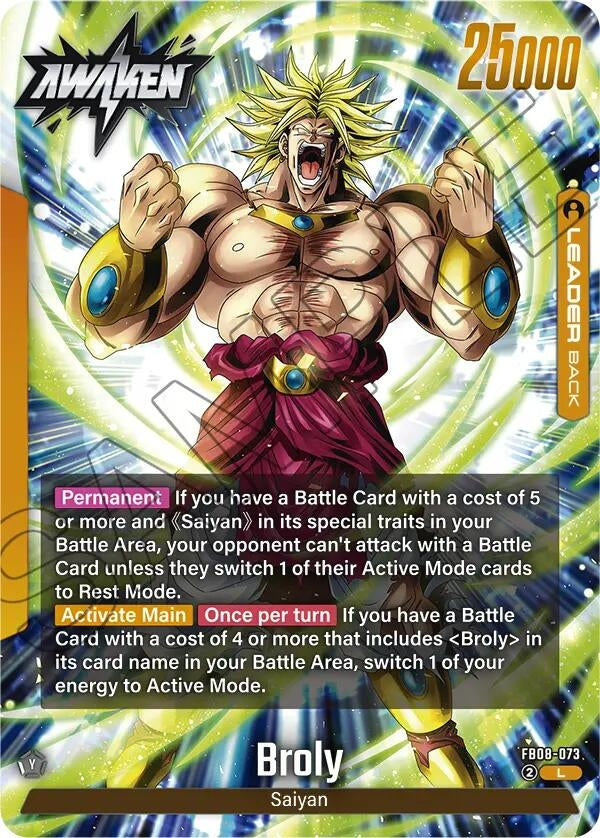 Image for Broly - FB08-073 - Dragon Ball Super: Fusion World