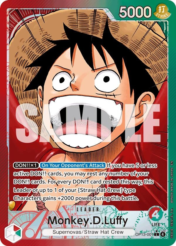 Image for Monkey.D.Luffy (001) (Alternate Art) - One Piece Card Game