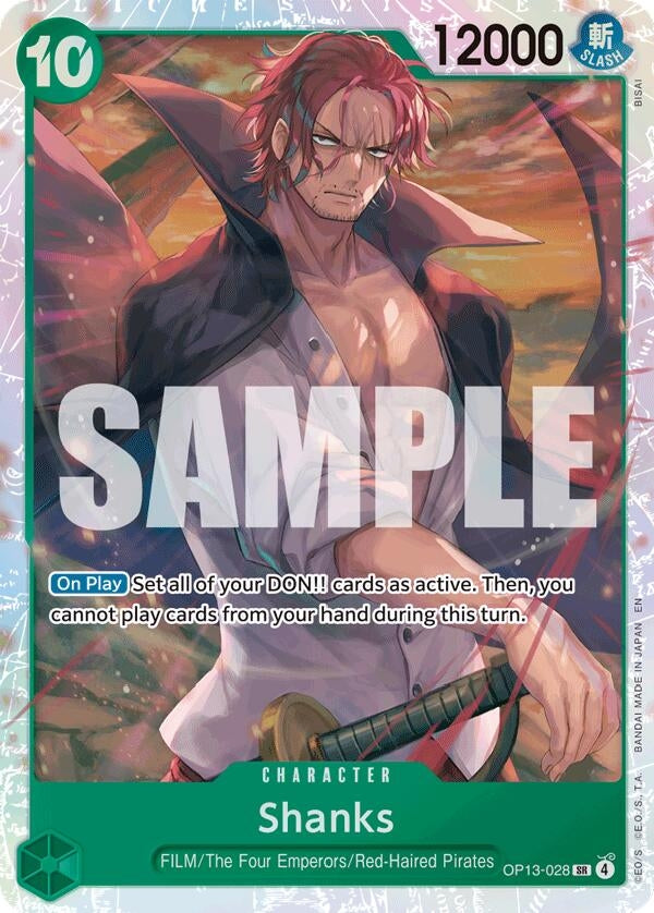 Image for Shanks (028) - One Piece Card Game