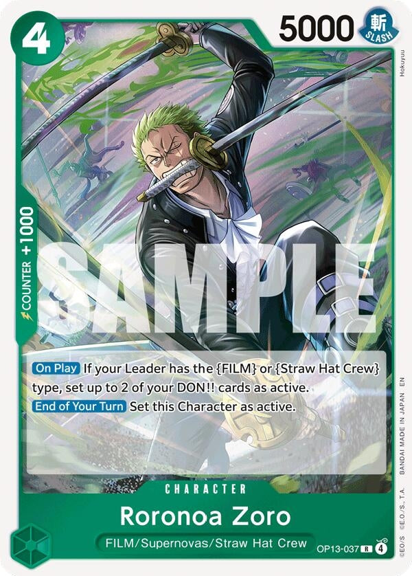 Image for Roronoa Zoro - One Piece Card Game
