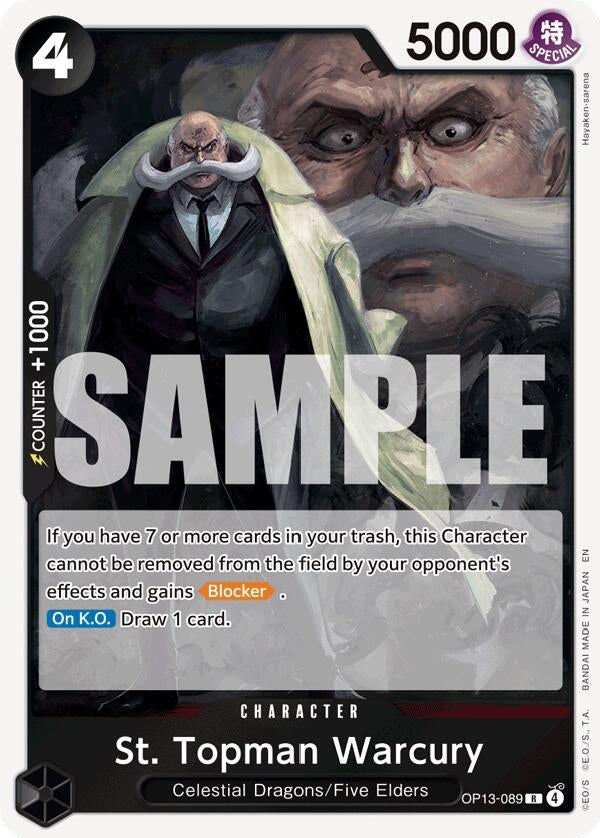 Image for St. Topman Warcury - One Piece Card Game