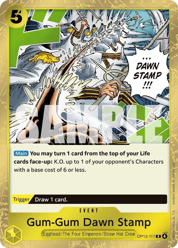 Image for Gum-Gum Dawn Stamp - One Piece Card Game