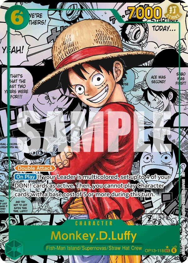 Image for Monkey.D.Luffy (118) (Super Alternate Art) - One Piece Card Game