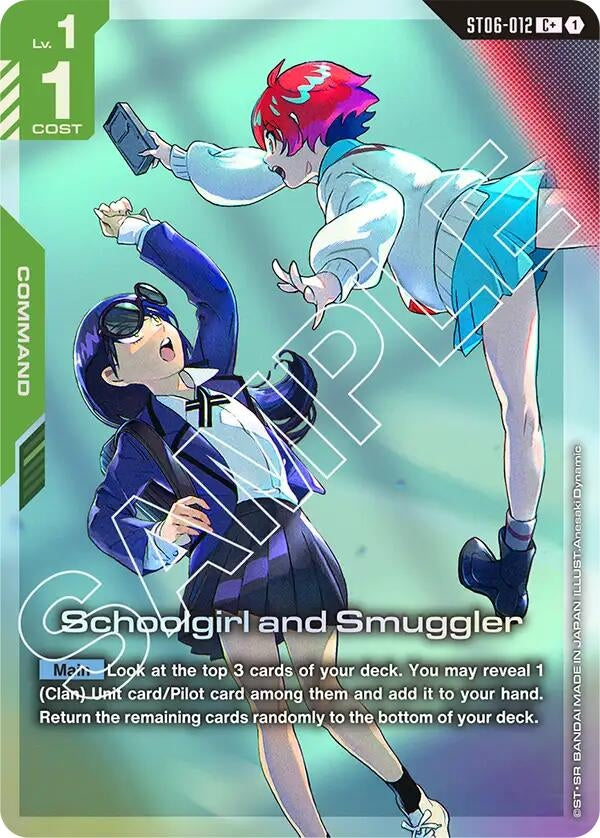 Image for Schoolgirl and Smuggler (C+) - Gundam Card Game