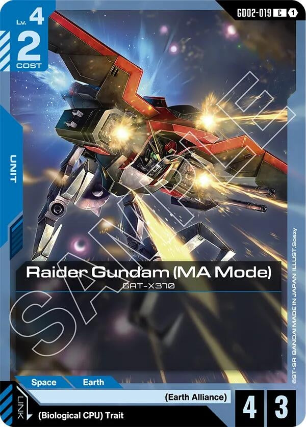 Image for Raider Gundam (MA Mode) - Gundam Card Game