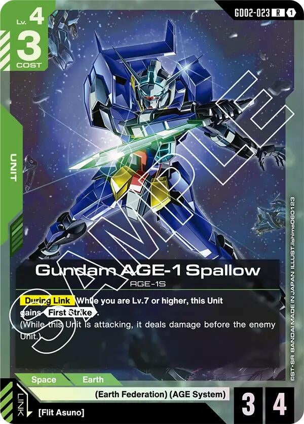 Image for Gundam AGE-1 Spallow - Gundam Card Game