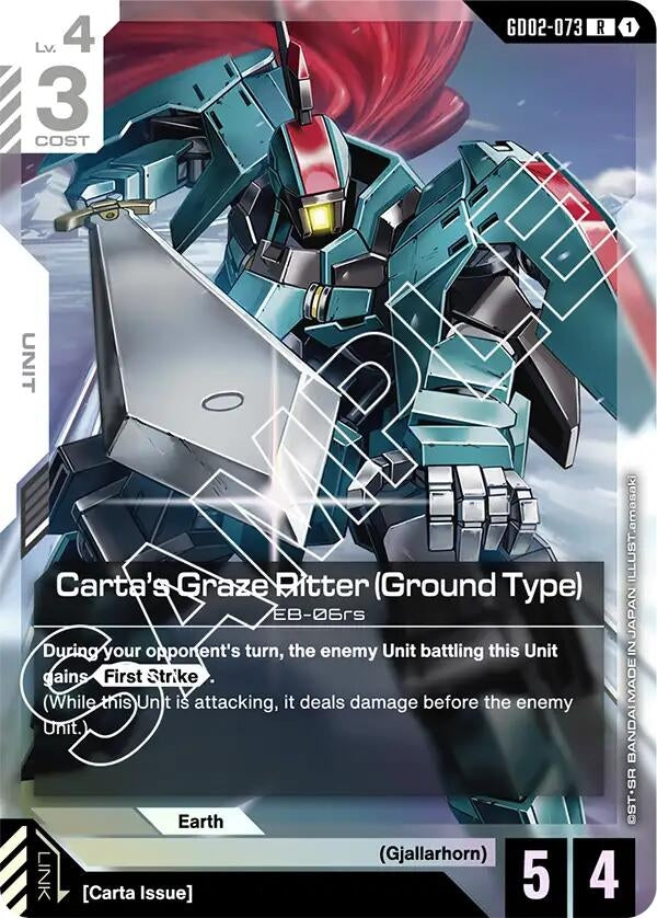 Image for Carta's Graze Ritter (Ground Type) - Gundam Card Game