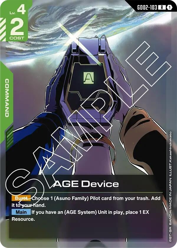 Image for AGE Device - Gundam Card Game