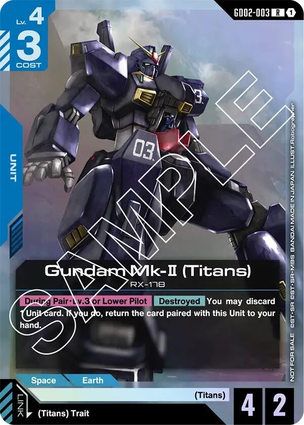 Image for Gundam Mk-II (Titans) (Store Tournament Participant Pack 02) - Gundam Card Game