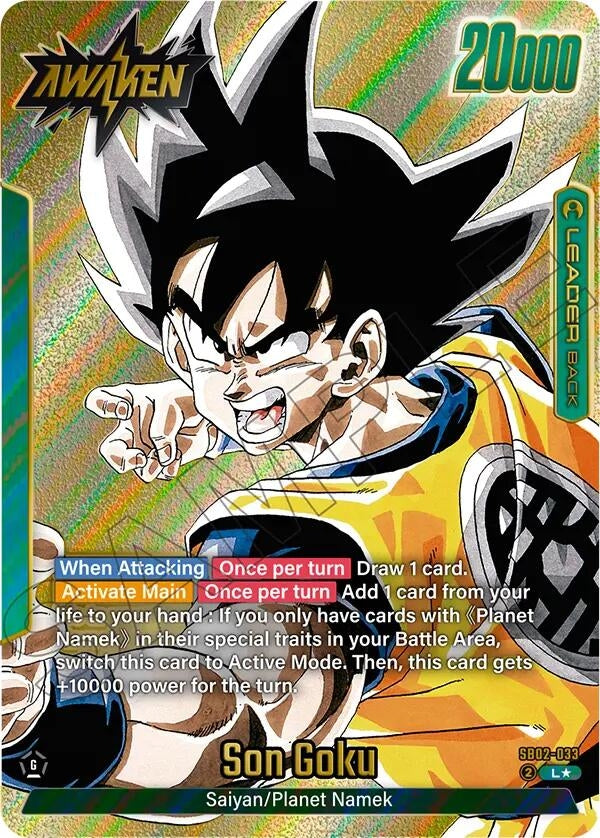 Image for Son Goku - SB02-033 (Gold) - Dragon Ball Super: Fusion World