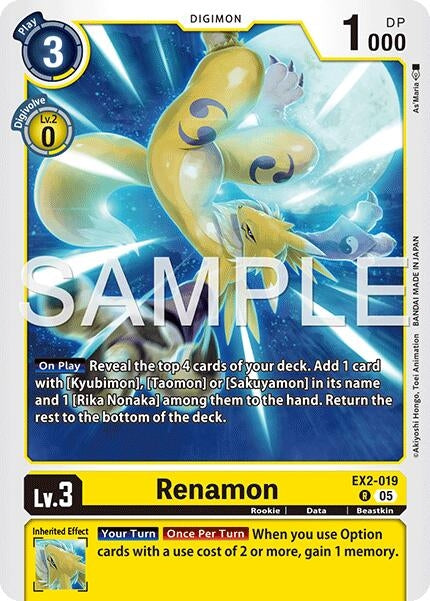 Image for Renamon (EX2-019) - Digimon Card Game