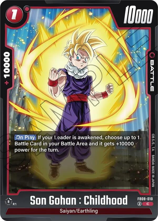 Image for Son Gohan : Childhood - FB08-010 - Dragon Ball Super: Fusion World